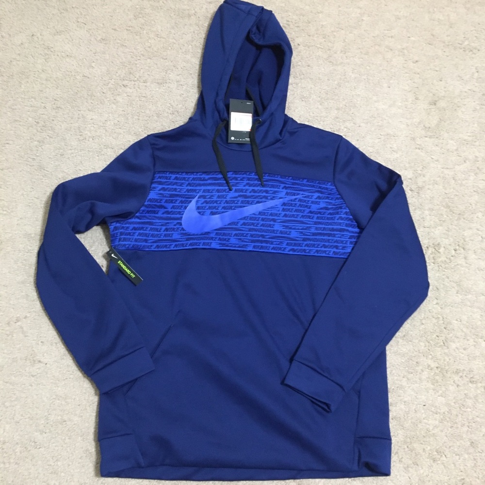 New Nike Hoodie Sweatshirt blue Large